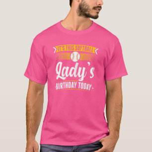 Camiseta Softball Fan Birthday Graphic Women Girls Kid Soft