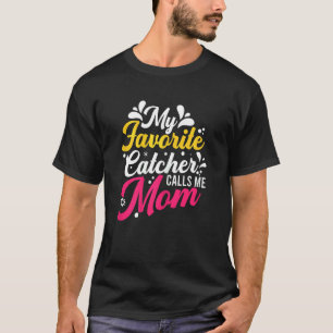 Camiseta Softball Gráfico Mulheres E Mães Receptor Favorito