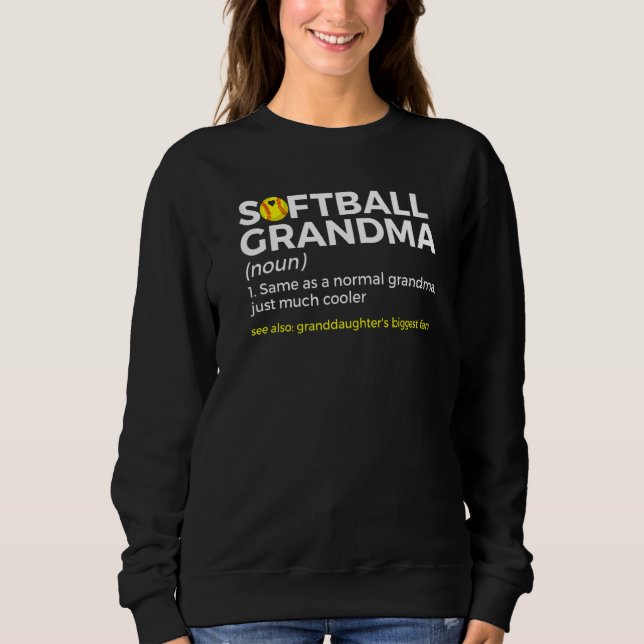Camiseta Softball Grandma Definition Granddaughter's Bigges (Frente)