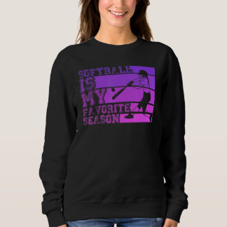 Camiseta Softball Is My Favorite Season Retro Softball