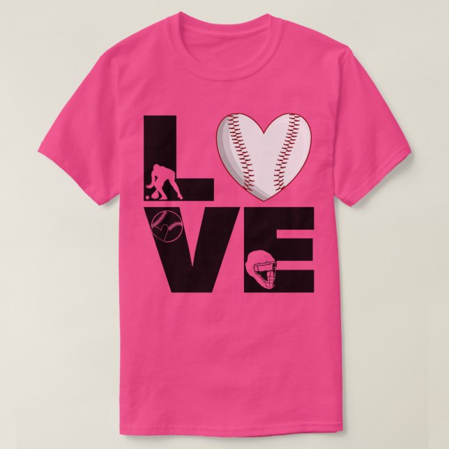 Camiseta Softball LOVE Funny 12 (Frente do Design)