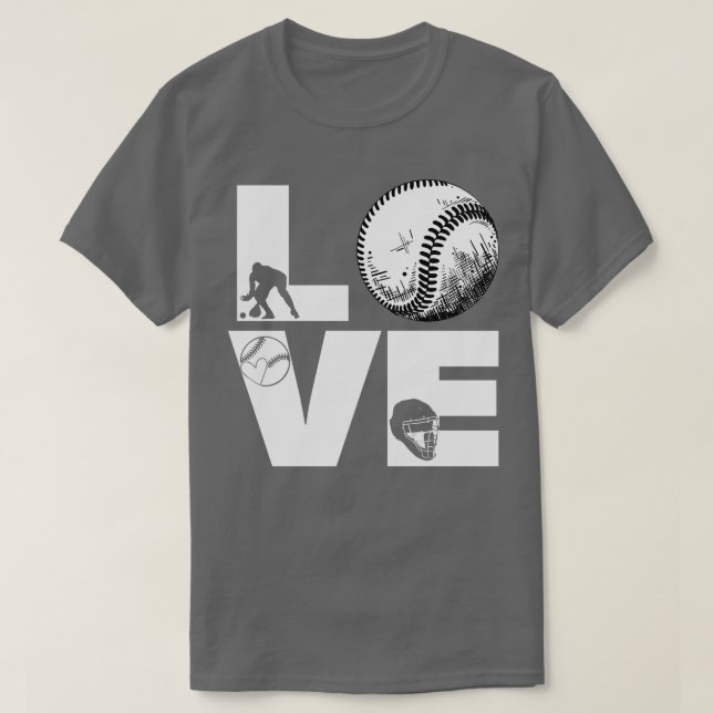 Camiseta Softball LOVE Funny 8 (Frente do Design)