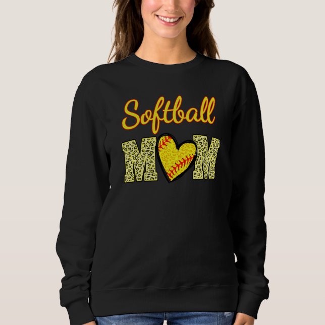 Camiseta Softball Love Softball Life Mom High School Softba (Frente)