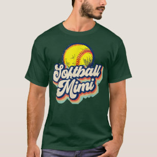 Camiseta Softball Mimi Ocupado Raising Ballers Família Avó