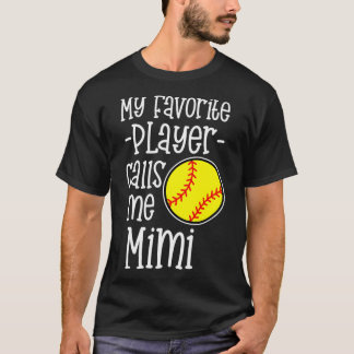 Camiseta Softball Mimi Womens Vovó jogo da neta 1