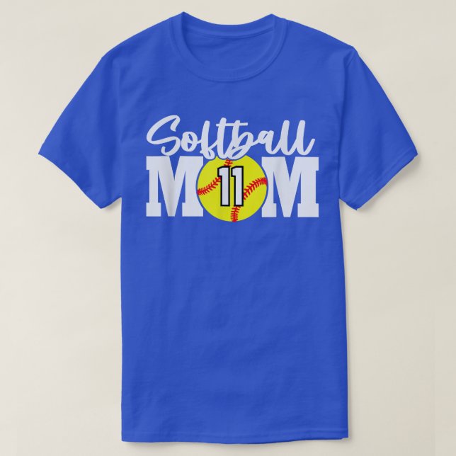 Camiseta Softball Mom Number 11  (Frente do Design)