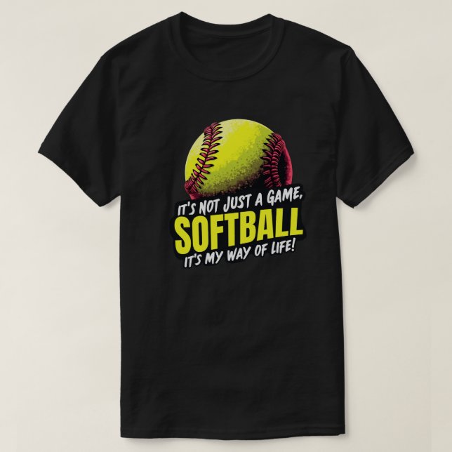 Camiseta Softball: Não é apenas um jogo (Frente do Design)