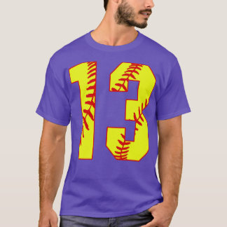 Camiseta Softball Número 13 13 Softball Jersey U