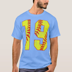 Camiseta Softball Número 19 19 Softball Jersey U