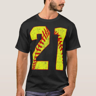Camiseta Softball Número 21 21 Softball Jersey U