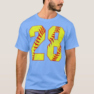 Camiseta Softball Número 28 28 Softball Jersey U