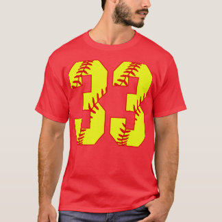 Camiseta Softball Número 33 33 Softball Jersey U