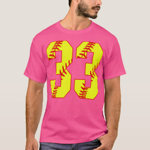 Camiseta Softball Número 33 33 Softball Jersey U
