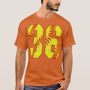 Camiseta Softball Número 36 36 Softball Jersey U
