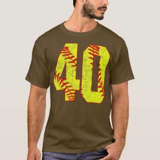 Camiseta Softball Número 40 40 Softball Jersey U