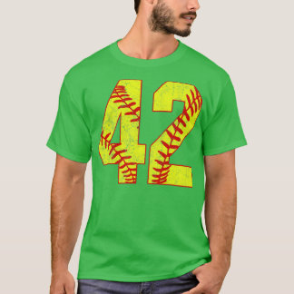 Camiseta Softball Número 42 42 Softball Jersey U