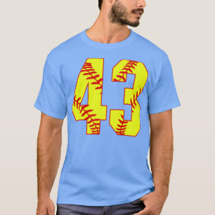 Camiseta Softball Número 43 43 Softball Jersey U