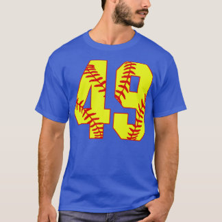 Camiseta Softball Número 49 49 Softball Jersey U