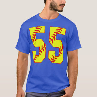 Camiseta Softball Número 55 55 Softball Jersey U