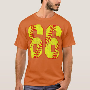 Camiseta Softball Número 66 66 Softball Jersey U