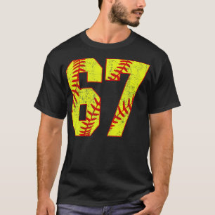 Camiseta Softball Número 67 67 Softball Jersey U