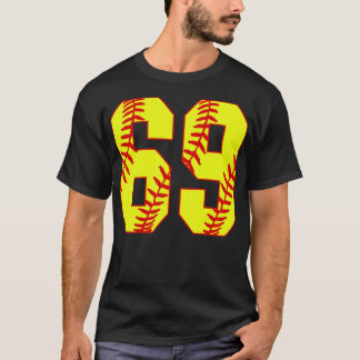 Camiseta Softball Número 69 69 Softball Jersey U
