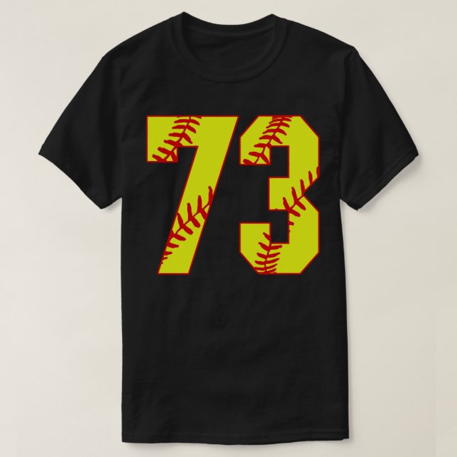 Camiseta Softball Número 73 73 Softball Jersey U (Frente do Design)