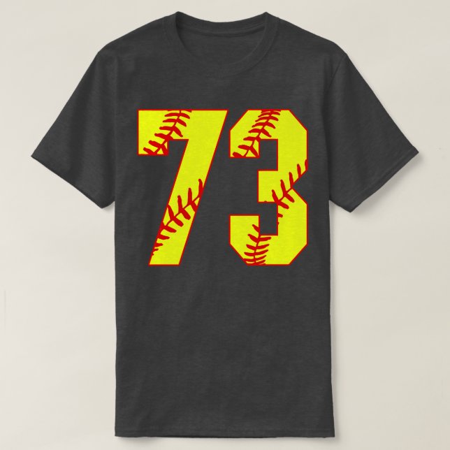 Camiseta Softball Número 73 73 Softball Jersey U (Frente do Design)