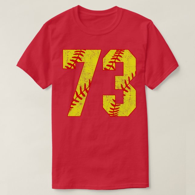Camiseta Softball Número 73 73 Softball Jersey U (Frente do Design)