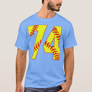 Camiseta Softball Número 74 74 Softball Jersey U