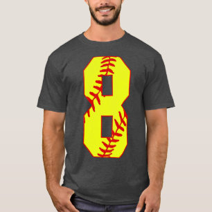 Camiseta Softball Número 8 8 Softball Jersey Uni