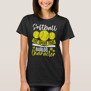 Camiseta Softball O Esporte Que Construi A Impressão De Car