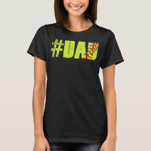 Camiseta Softball Pai Adorando Padre Legendário Softball Pl