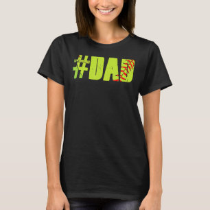 Camiseta Softball Pai Adorando Pai Legendário Softball Pla