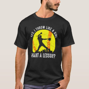 Camiseta Softball Para Mulheres