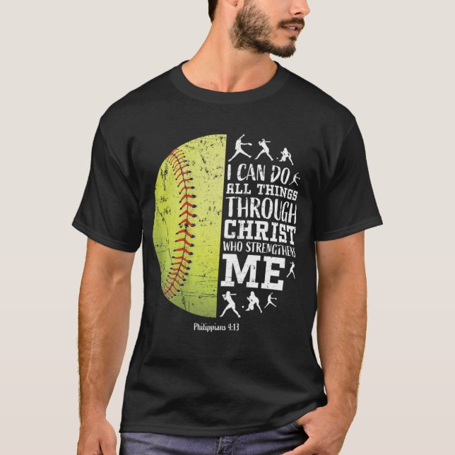 Camiseta Softball Para Mulheres Oferece Bolinhas De Softbal (Frente)