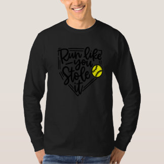 Camiseta Softball Run Like You Stole It