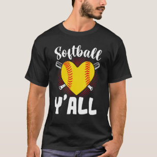 Camiseta Softball Sports Yall Softball Cute Softball Outbal