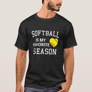 Camiseta Softballer Softball É Minha Estação Favorita Softb