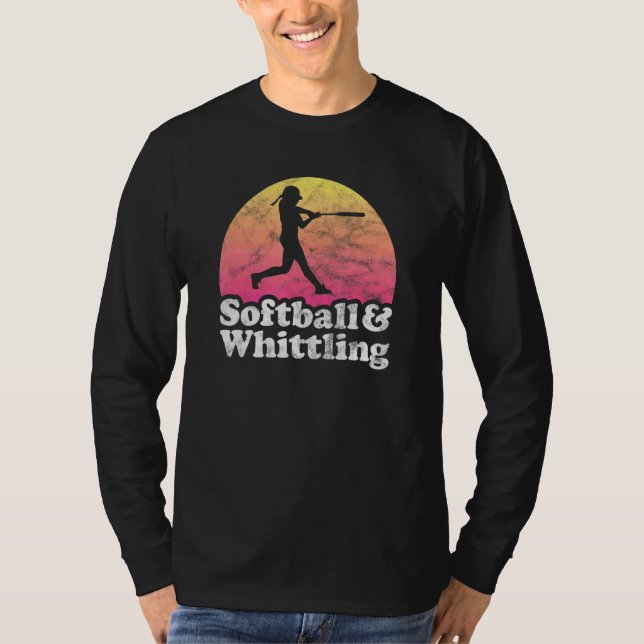 Camiseta Softbol e Mulheres ou Meninas Esculpindo (Frente)