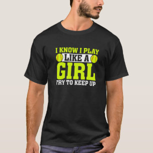 Camiseta Softbol Mulheres Meninas Beisebol Receptor Arremes
