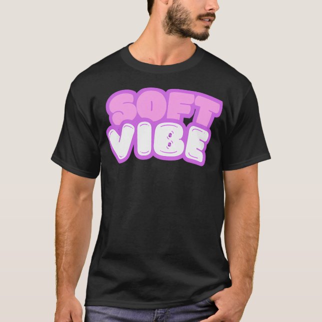 Camiseta Softvibe Bubble Kawaii - Tipografia Estética (Frente)