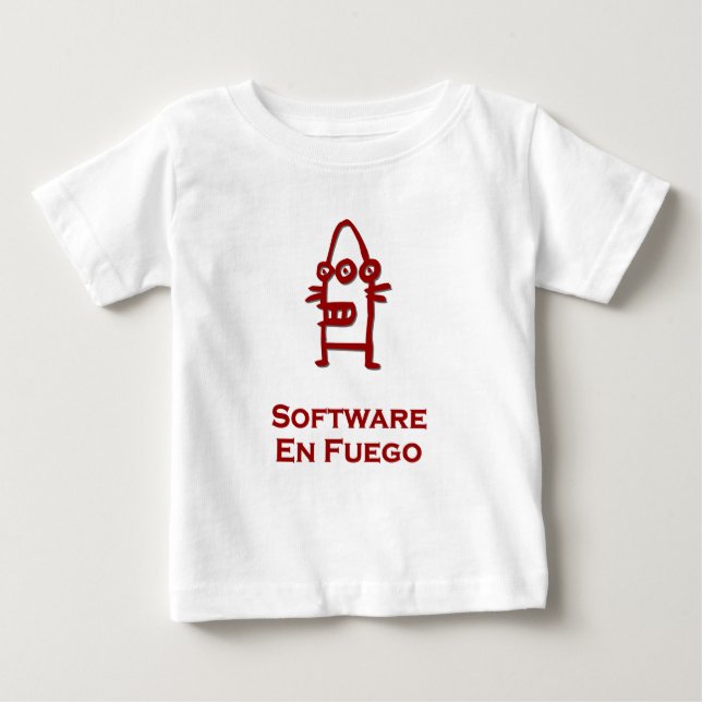 Camiseta Software En Fuego De Três Olhos Bot (Frente)