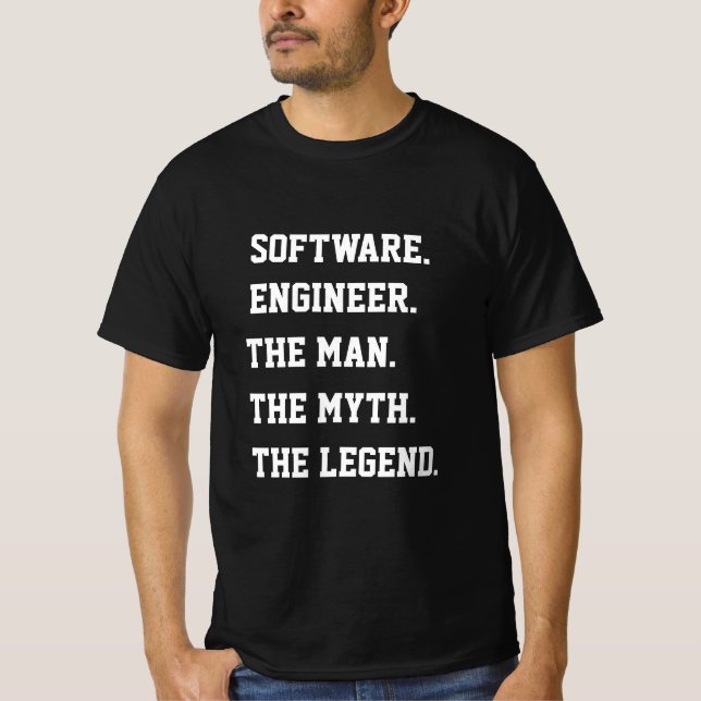Camiseta Software Engenheiro O Homem A Lenda (Frente)