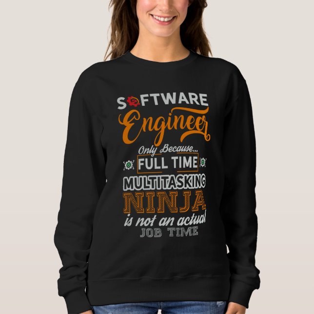 Camiseta Software Engineer Coder Programmer  4 (Frente)