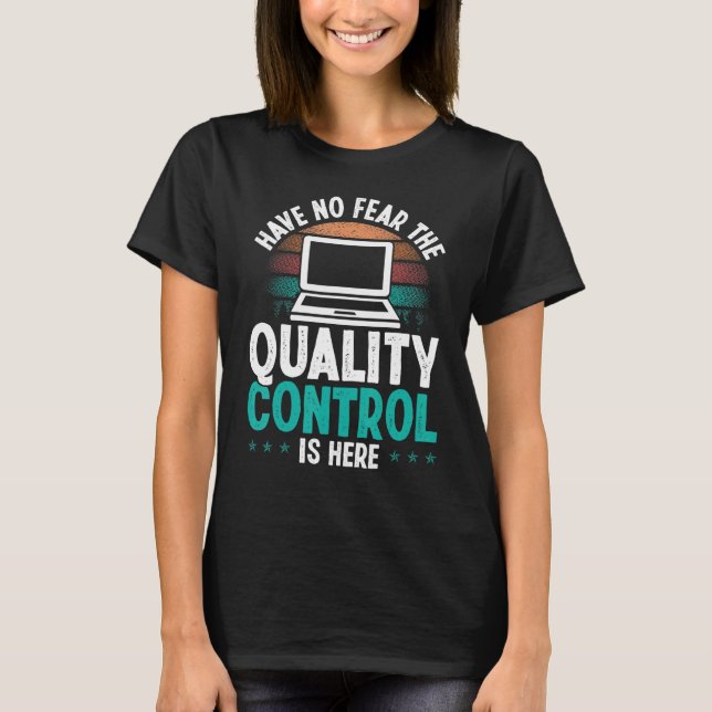 Camiseta Software Testando Código De Garantia De Qualidade  (Frente)