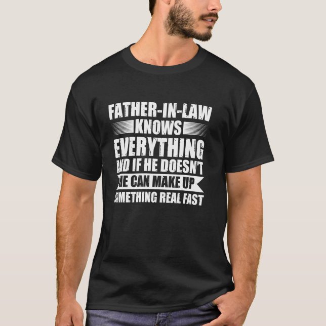 Camiseta sogro sabe tudo sogro (Frente)