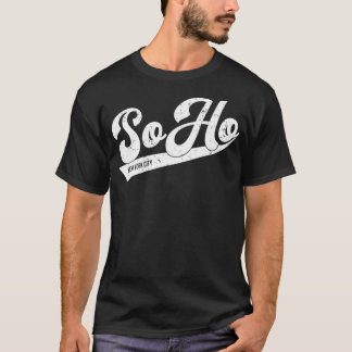 Camiseta Soho New York City Typographic Distressed Design