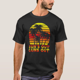 Camiseta Sóis Fora Armas Palm Beach Retrô Anos 80 Férias de