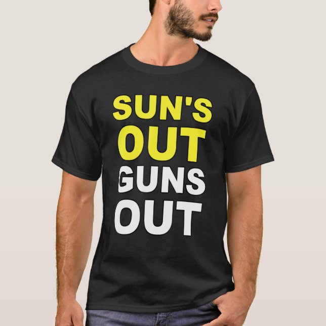 Camiseta Sois Sun Guns Fora do Bodybuilding Summer Welevage (Frente)